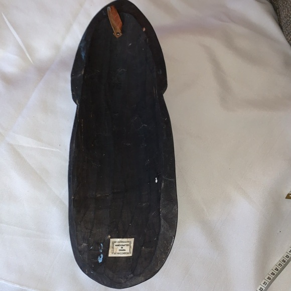 Vintage Ghana Handcrafted Wood Face Mask For Wall - Picture 6 of 9